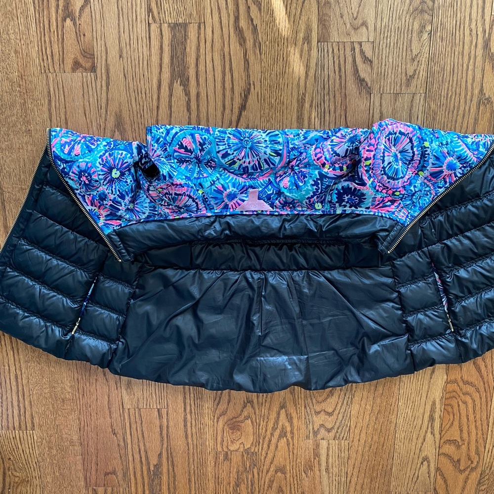LILLY PULITZER DownPuffer Vest in Black Size M - Picture 6 of 13